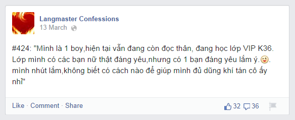 tiếng anh langmaster confession