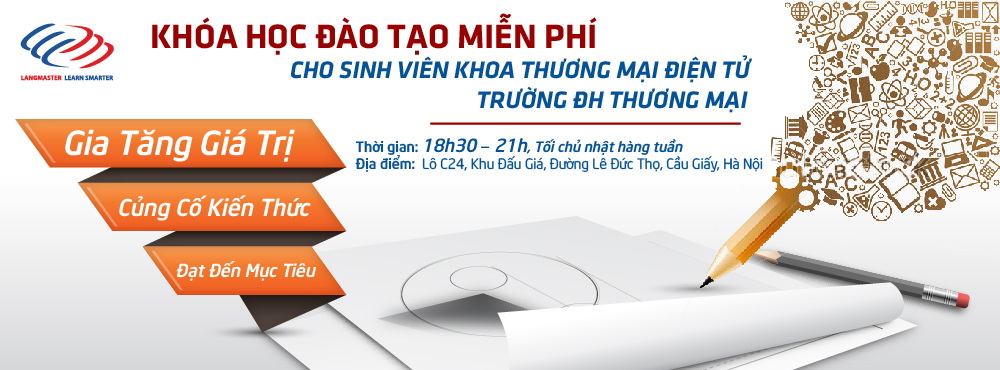 Khóa học đào tạo miễn phí cho sinh viên Trường ĐH Thương Mại