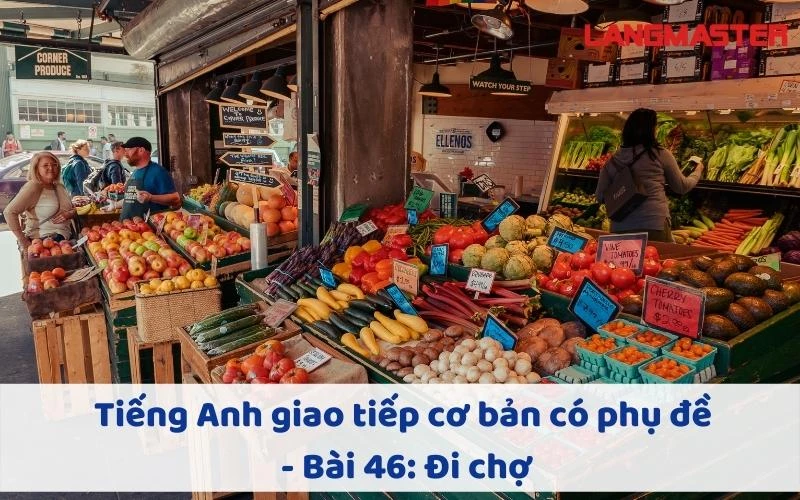 TIẾNG ANH GIAO TIẾP CHO NGƯỜI MỚI BẮT ĐẦU - BÀI 46: ĐI CHỢ