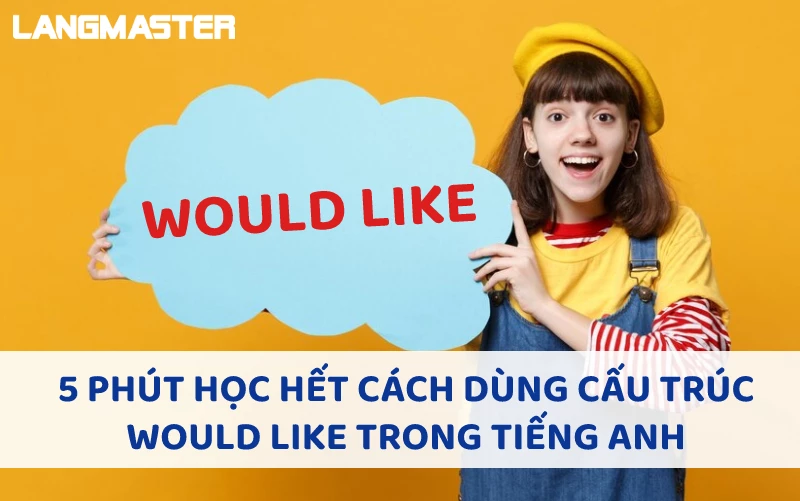 5 PHÚT HỌC HẾT CÁCH DÙNG CẤU TRÚC WOULD LIKE TRONG TIẾNG ANH