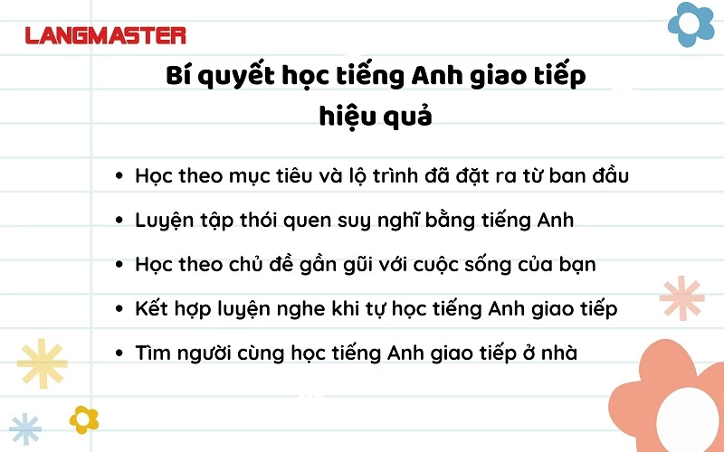 bí quyết học tiếng anh giao tiếp hiệu quả