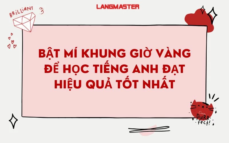 BẬT MÍ KHUNG GIỜ VÀNG ĐỂ HỌC TẬP ĐẠT HIỆU QUẢ TỐT NHẤT