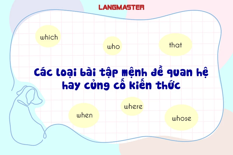 55+ BÀI TẬP MỆNH ĐỀ QUAN HỆ (CÓ ĐÁP ÁN)