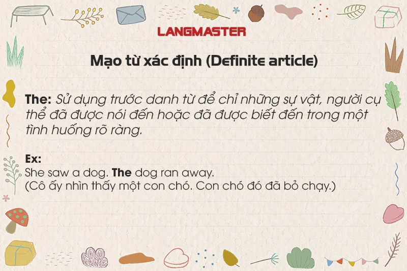 Mạo từ xác định