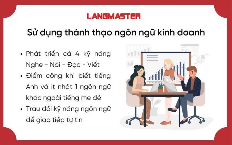 Cần có kỹ năng ngôn ngữ thành thạo khi làm việc cho công ty nước ngoài