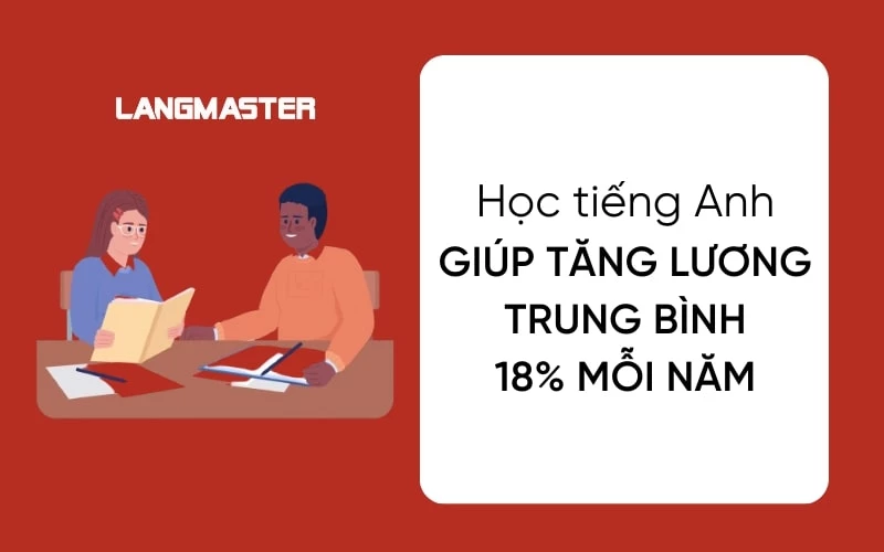 HỌC TIẾNG ANH GIÚP TĂNG LƯƠNG CỦA MỘT NGƯỜI TRUNG BÌNH 18% MỖI NĂM