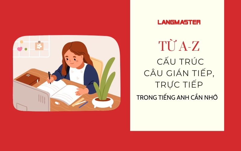 TỪ A-Z CẤU TRÚC CÂU GIÁN TIẾP, TRỰC TIẾP TRONG TIẾNG ANH CẦN NHỚ