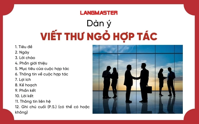 Dàn ý viết thư hợp tác bằng tiếng Anh