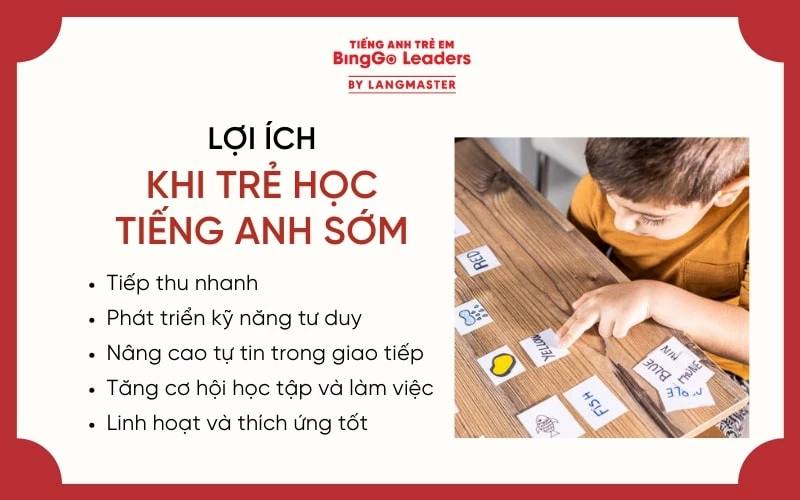 Lợi ích khi trẻ được học tiếng Anh sớm