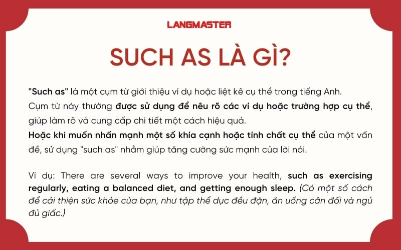 Such as là gì?