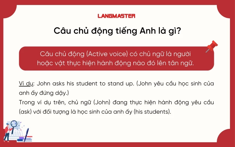 Câu chủ động (Active voice) trong tiếng Anh