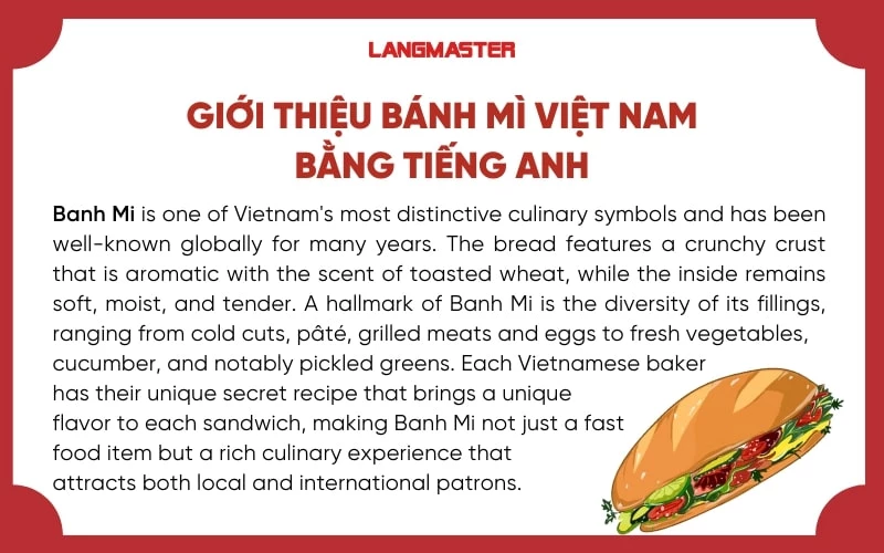 Giới thiệu bánh mì bằng tiếng Anh