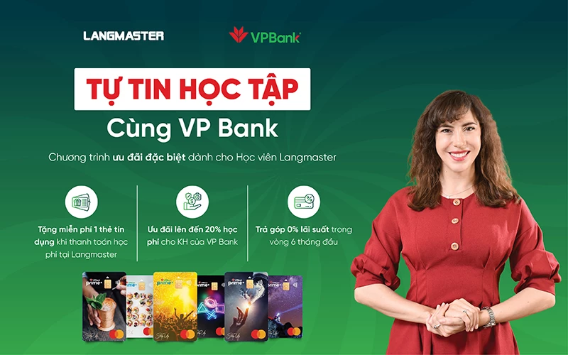 LANGMASTER X VPBANK - MANG ĐẾN TRẢI NGHIỆM HỌC TẬP TIỆN LỢI VÀ TIẾT KIỆM