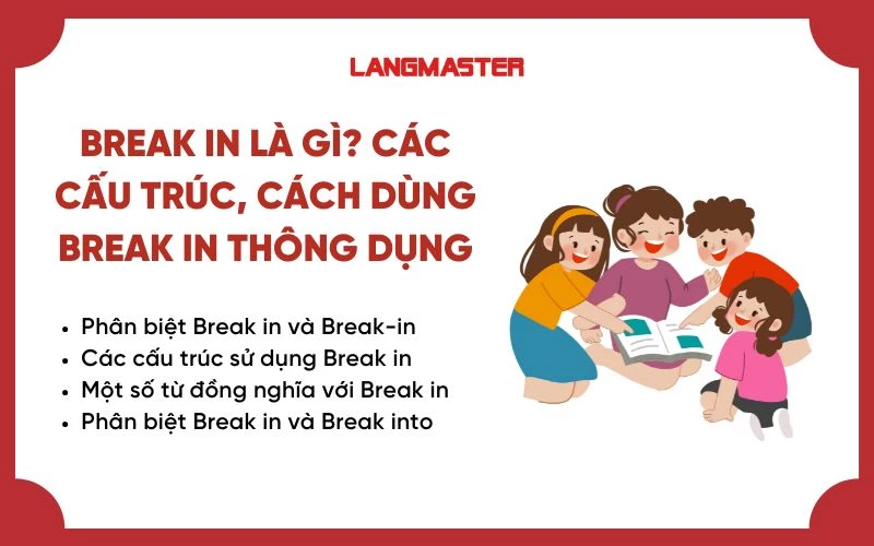 BREAK IN LÀ GÌ? CÁC CẤU TRÚC, CÁCH DÙNG BREAK IN THÔNG DỤNG