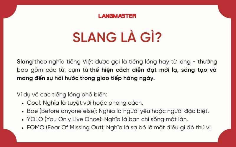 Tiếng lóng tiếng Anh là gì?