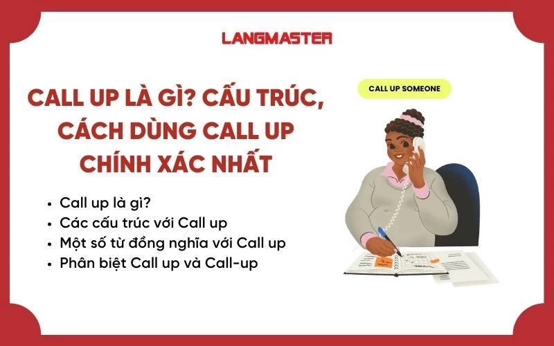 CALL UP LÀ GÌ? CÁC CẤU TRÚC, CÁCH DÙNG CALL UP CHÍNH XÁC NHẤT