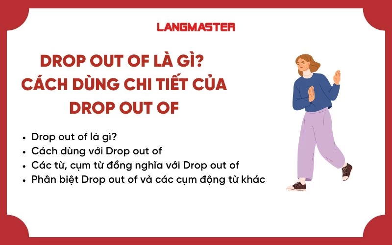 DROP OUT OF LÀ GÌ? CÁCH DÙNG CHI TIẾT CỦA DROP OUT OF