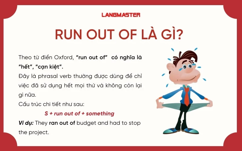 Run out of là gì?