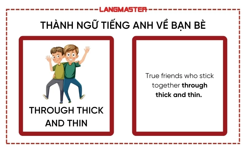 Thành ngữ về bạn bè bằng tiếng Anh