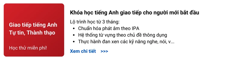 khóa học tiếng Anh giao tiếp Offline