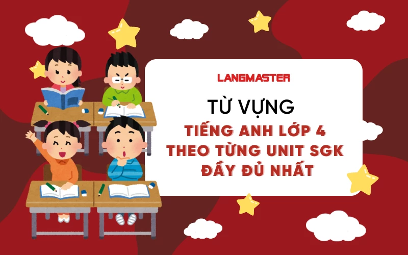 TỪ VỰNG TIẾNG ANH LỚP 4 THEO TỪNG UNIT SGK ĐẦY ĐỦ NHẤT