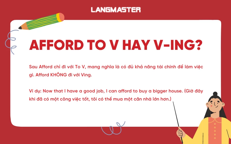 Afford to V hay Ving?