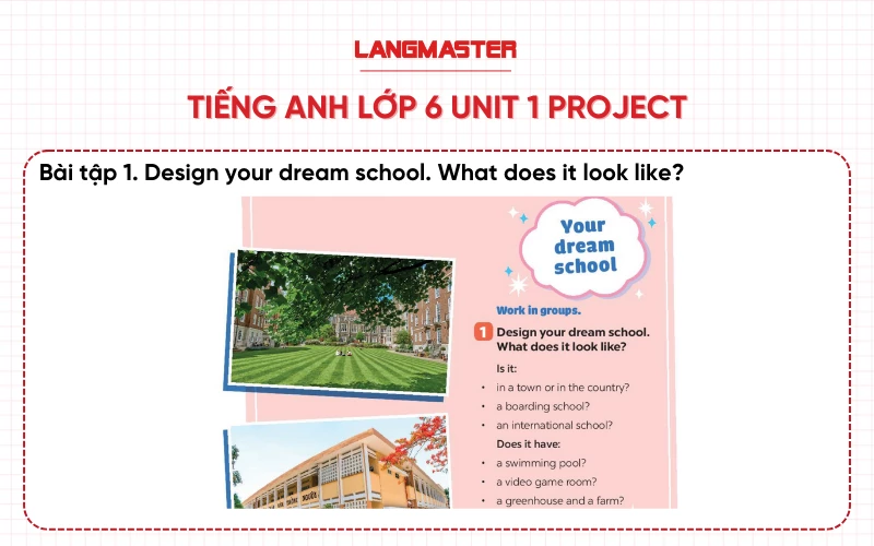 Bài 1 Tiếng Anh lớp 6 Unit 1 Project sách Global Success