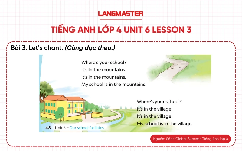 Bài 3 Tiếng Anh lớp 4 Unit 6 lesson 3 Global Success