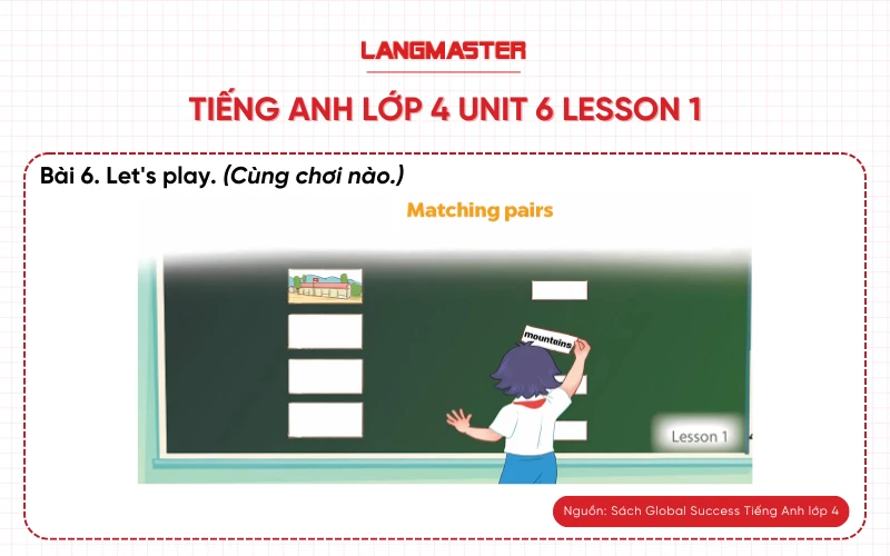 Bài 6 Tiếng Anh lớp 4 Unit 6 lesson 1 Global Success