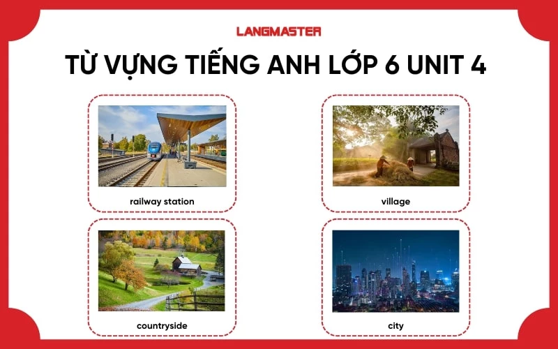 Từ vựng học tiếng Anh lớp 6 Unit 4 My neighbourhood