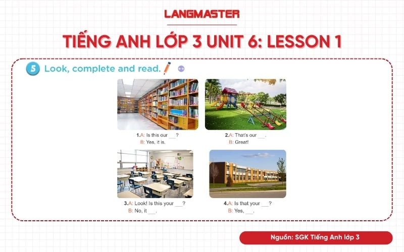 tiếng anh lớp 3 unit 6 lesson 1