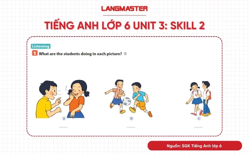 tiếng anh lớp 6 unit 3 skills 2