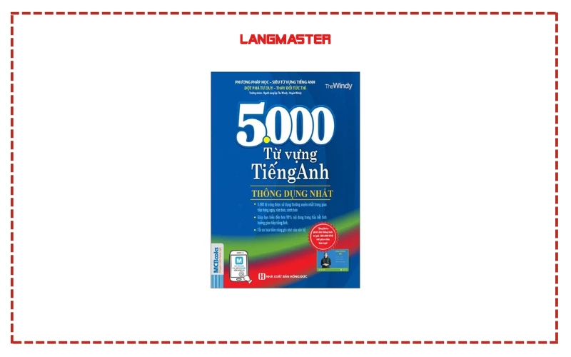 Sách 5000 Từ vựng tiếng Anh thông dụng nhất