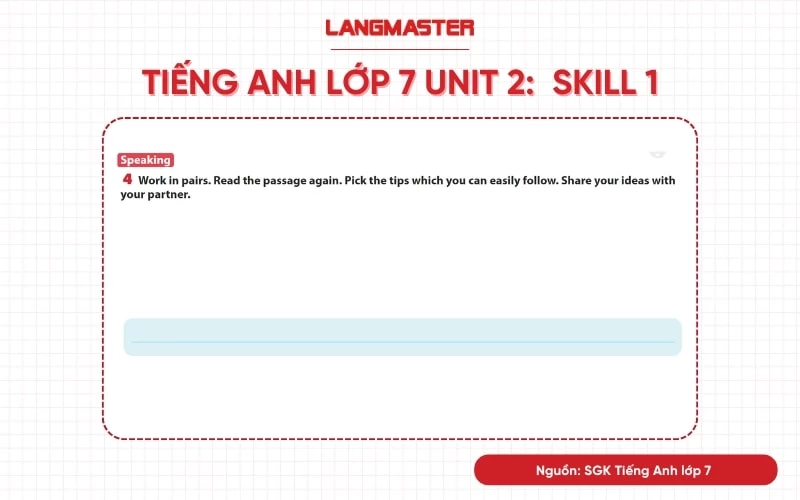 tiếng anh lớp 7 unit 2 skill 1