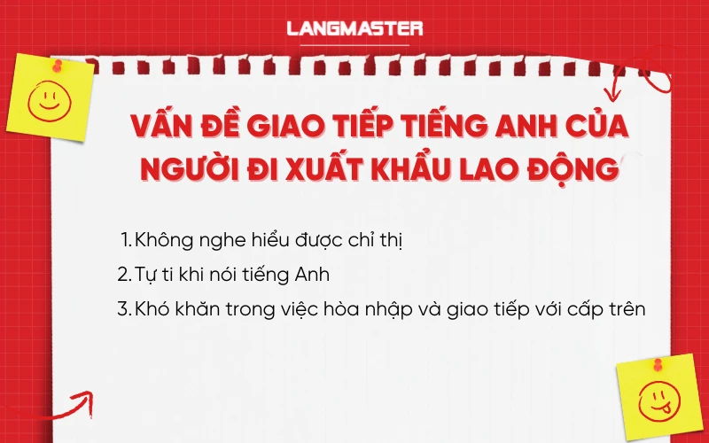 Vấn đề người lao động gặp phải khi giao tiếp tiếng Anh