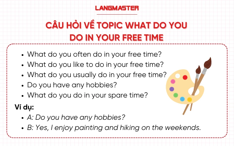 Câu hỏi thường gặp về topic What do you do in your free time