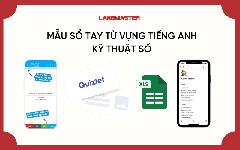 Mẫu sổ tay từ vựng kỹ thuật số 