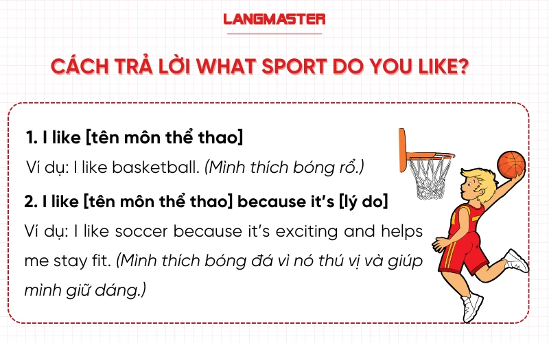 Cách trả lời What sport do you like