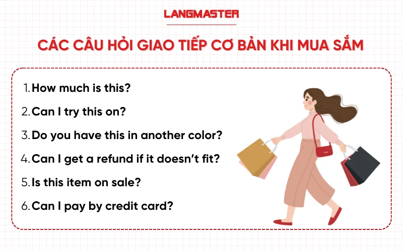 Các câu hỏi giao tiếp tiếng Anh cơ bản khi mua sắm