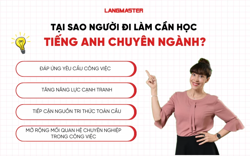 tại sao người đi làm cần học tiếng Anh chuyên ngành