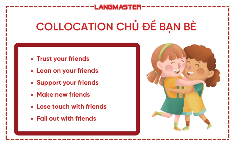 Collocation chủ đề Bạn bè (Friends)