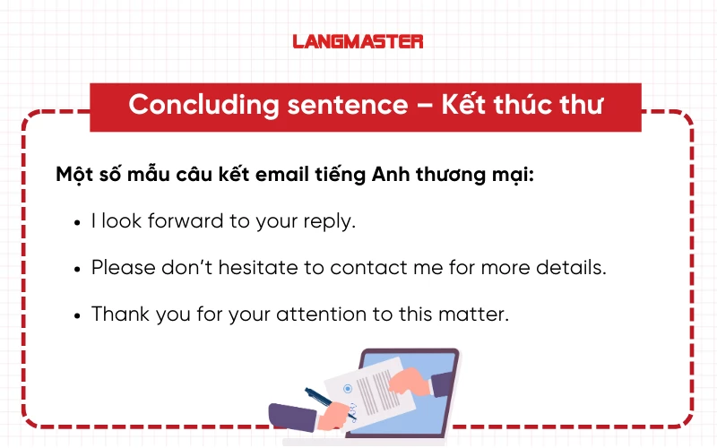kết thư tiếng Anh thương mại 