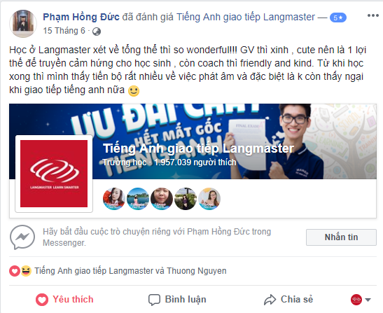 Cảm nhận học viên Phạm Hồng Đức