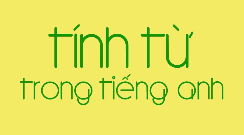 CÁC LOẠI TÍNH TỪ TRONG TIẾNG ANH